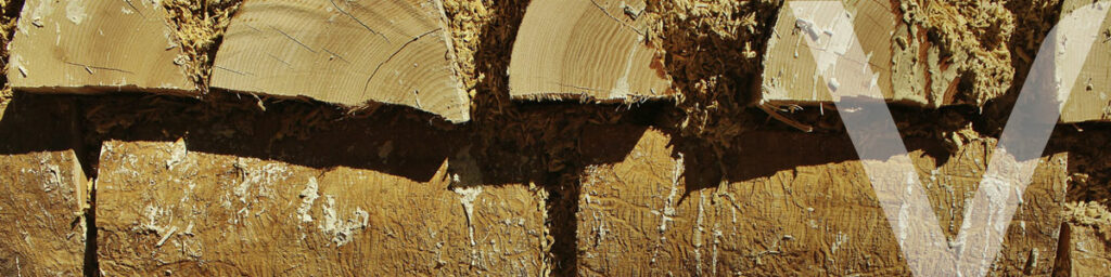 Cork piled up in a factory